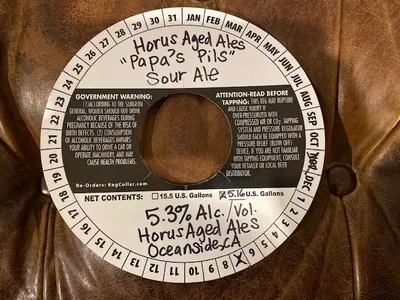 Papa's Pils label