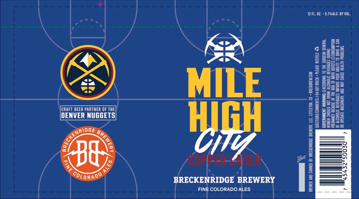 Mile High City Copper Lager label art — BRECKENRIDGE BREWERY, LLC