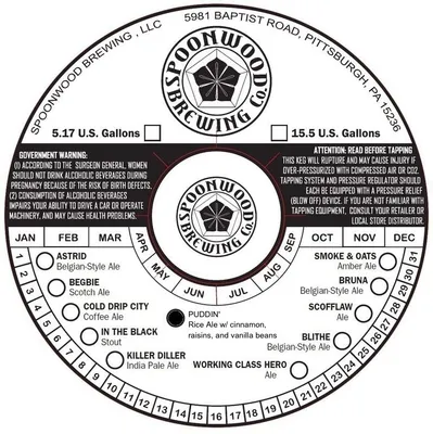 Puddin' label