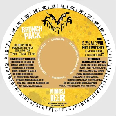 Mimosa Beer label