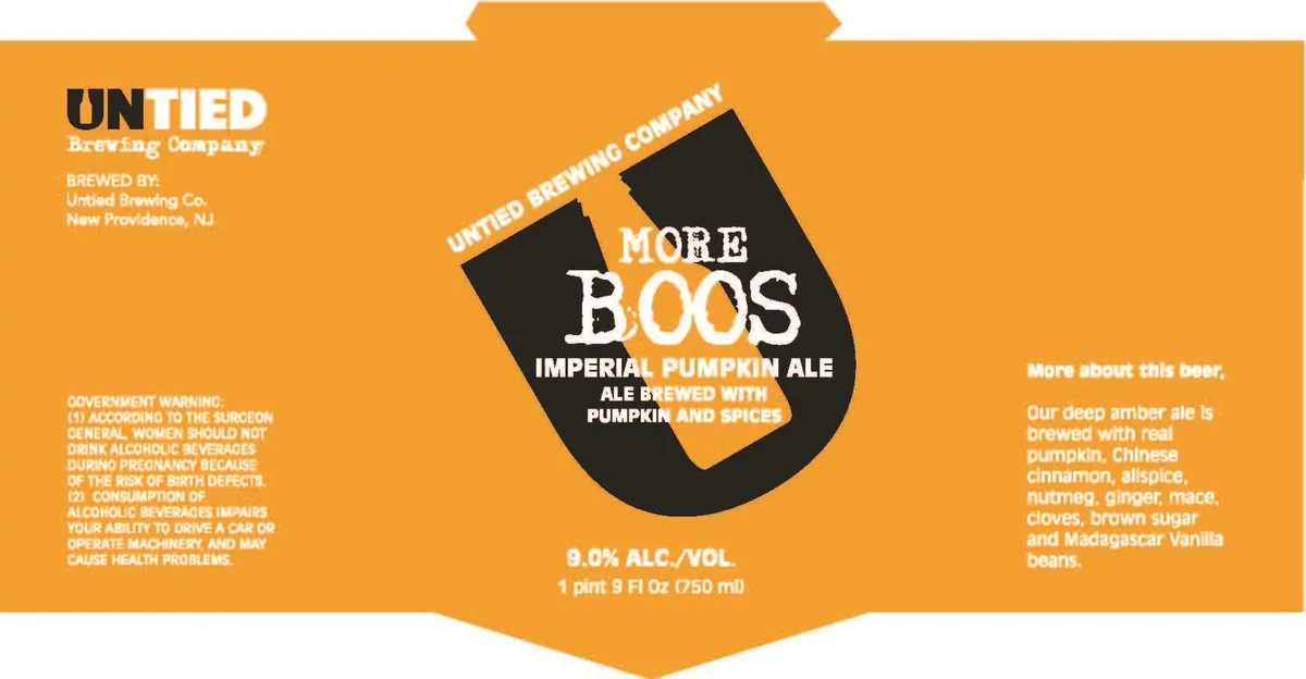 More Boos — full label as filed with TTB
