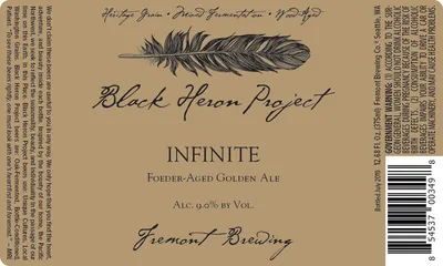 Black Heron Project Infinite label