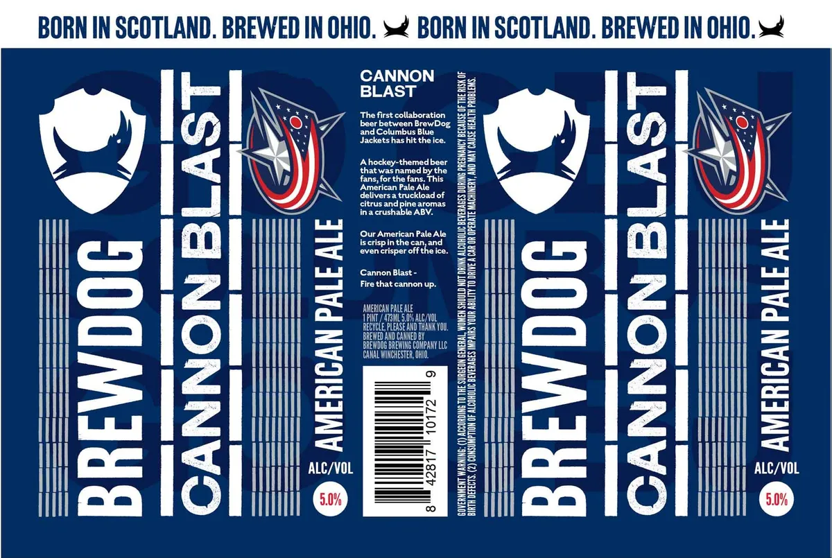 Cannon Blast — full label as filed with TTB