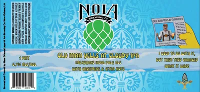 Old Man Yells at Cloudy IPA label
