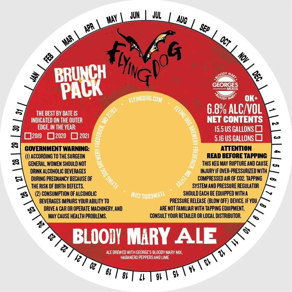 Bloody Mary Ale — full label as filed with TTB