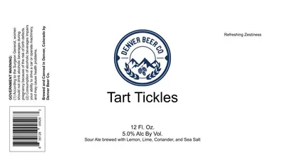 Tart Tickles label