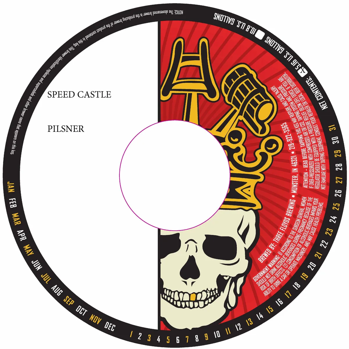 Speed Castle label art — SPEED CASTLE