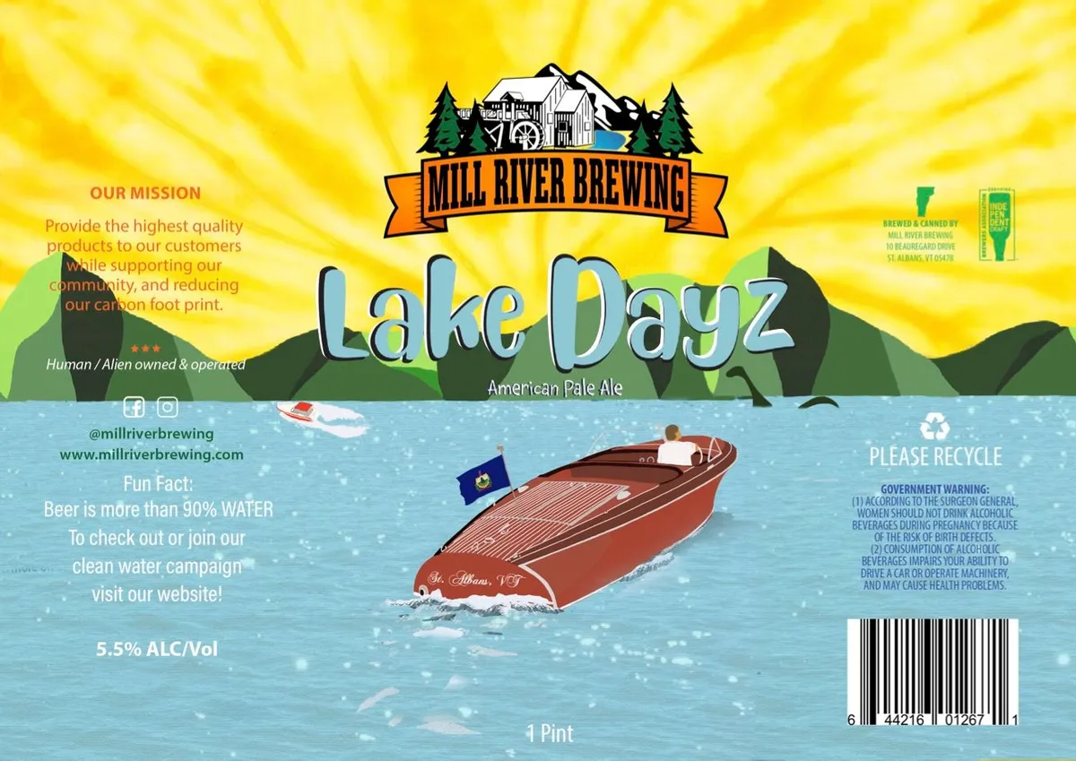 Lake Dayz — full label as filed with TTB