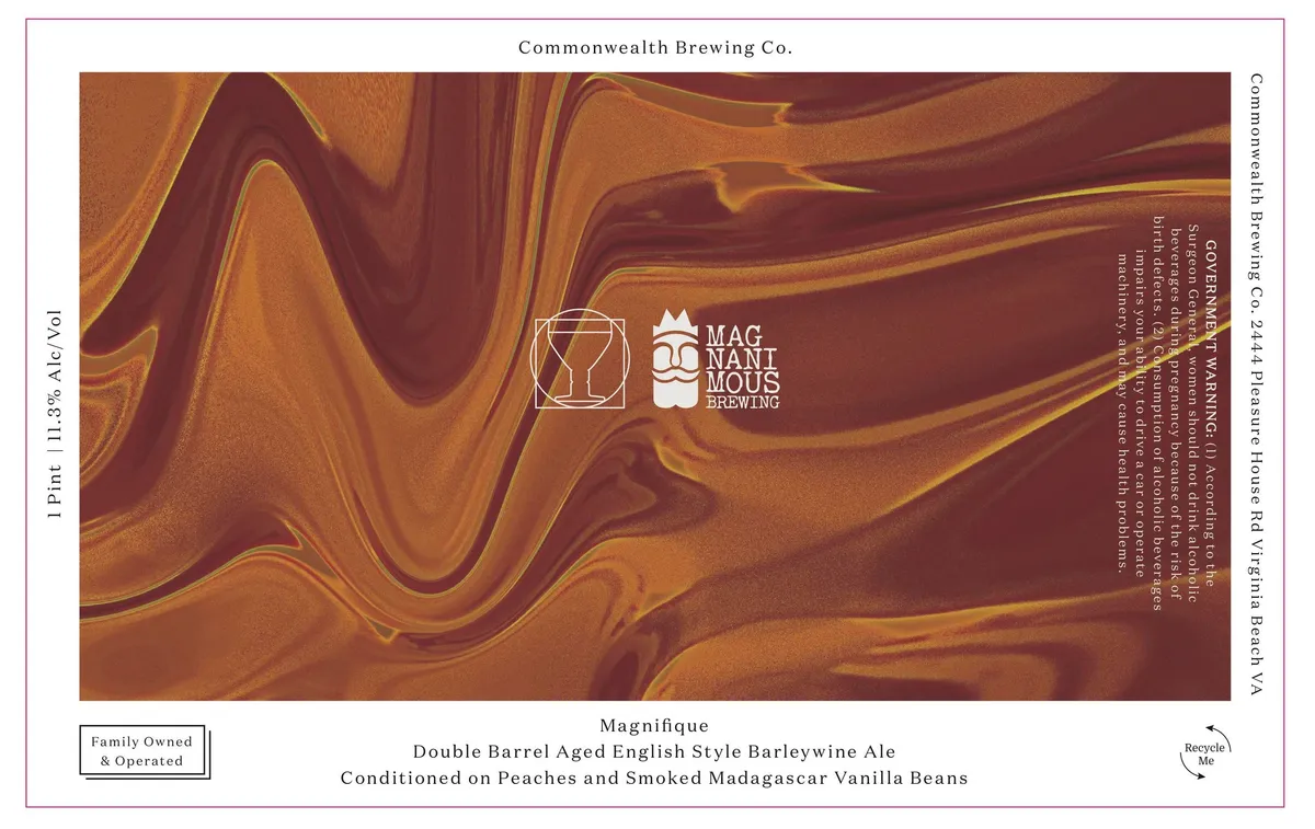 Magnifique — full label as filed with TTB