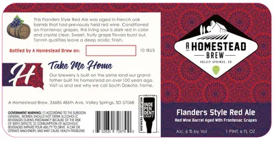 Flanders Style Red Ale label