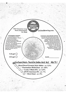 Lindencross Double India Pale Ale label