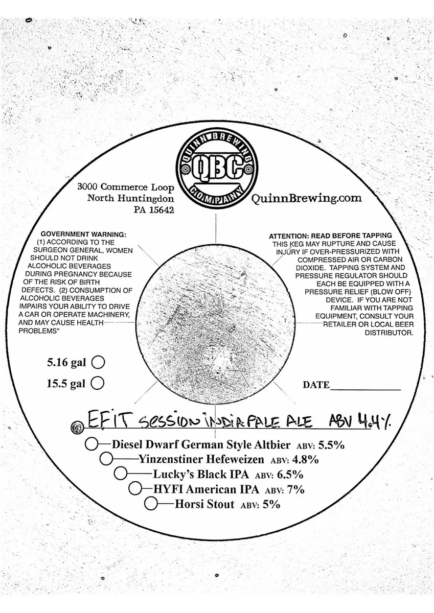 Efit Session India Pale Ale label art — EFIT