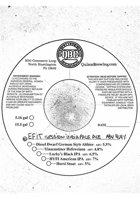 Efit Session India Pale Ale label