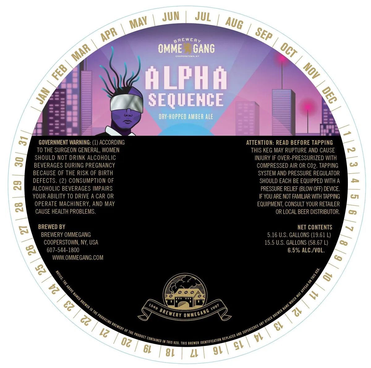 Alpha Sequence label art — OMMEGANG