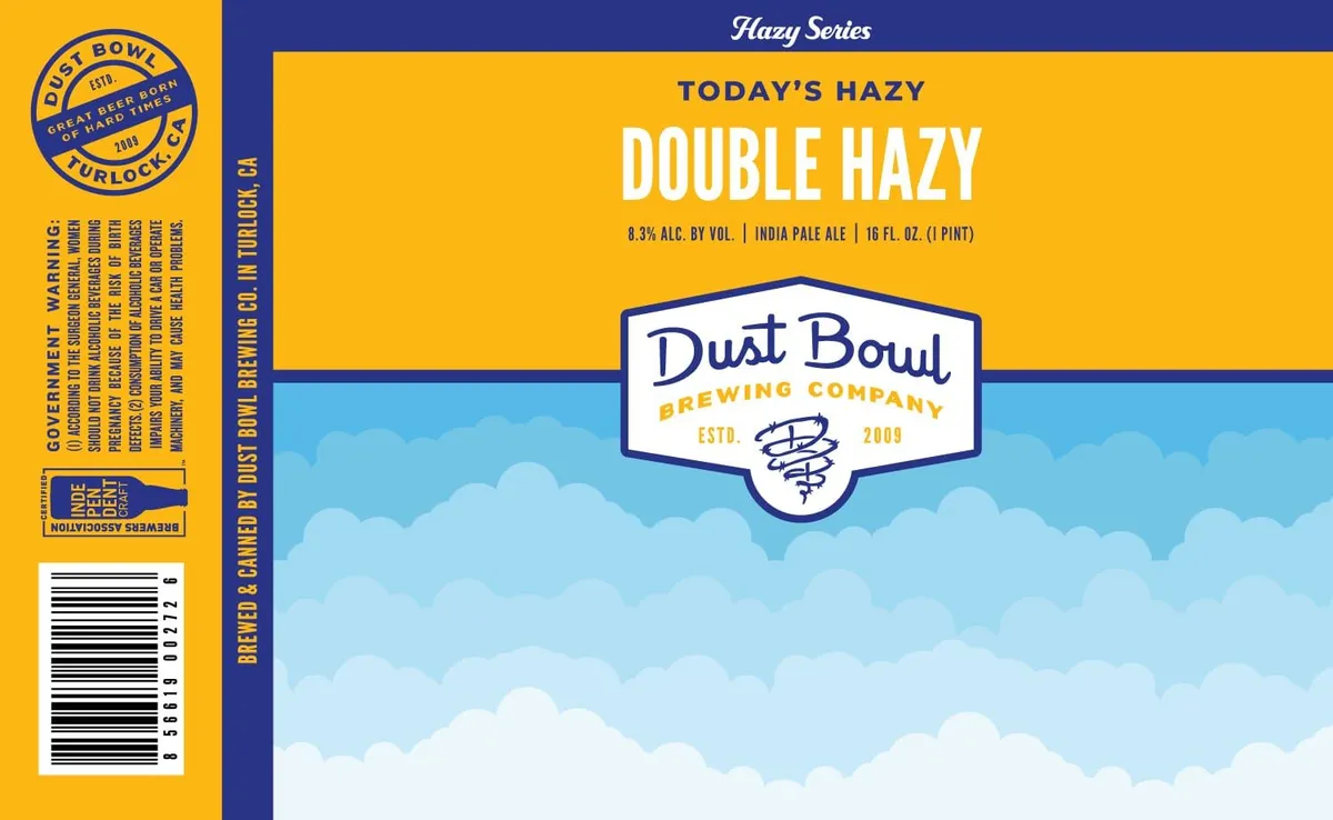 Today's Hazy Double Hazy — full label as filed with TTB