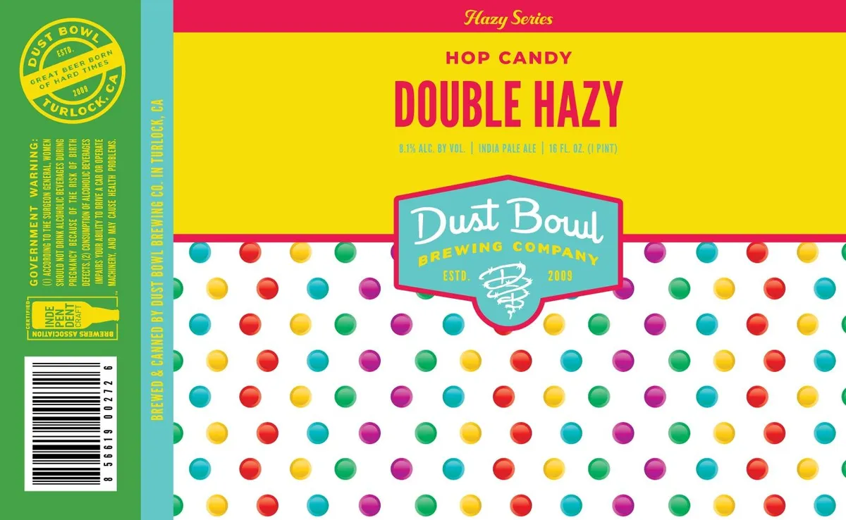 Hop Candy Double Hazy — full label as filed with TTB