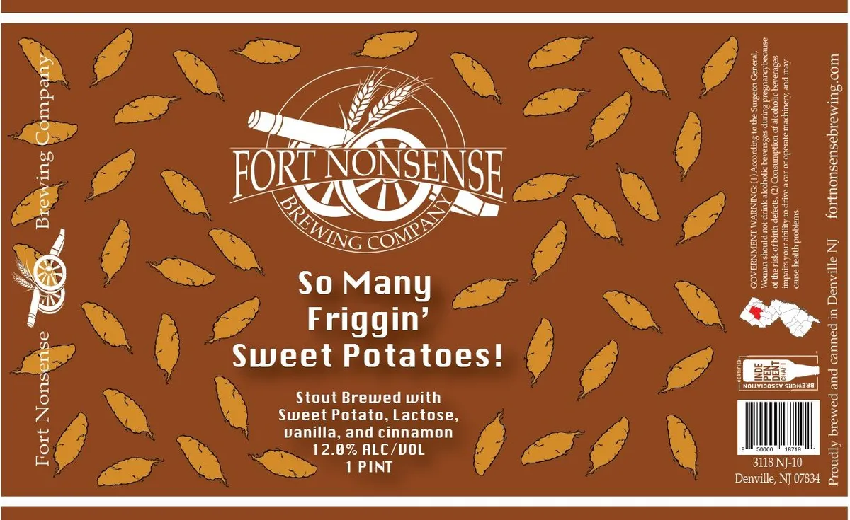 So Many Friggin' Sweet Potatoes! — full label as filed with TTB