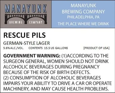 Rescue Pils label