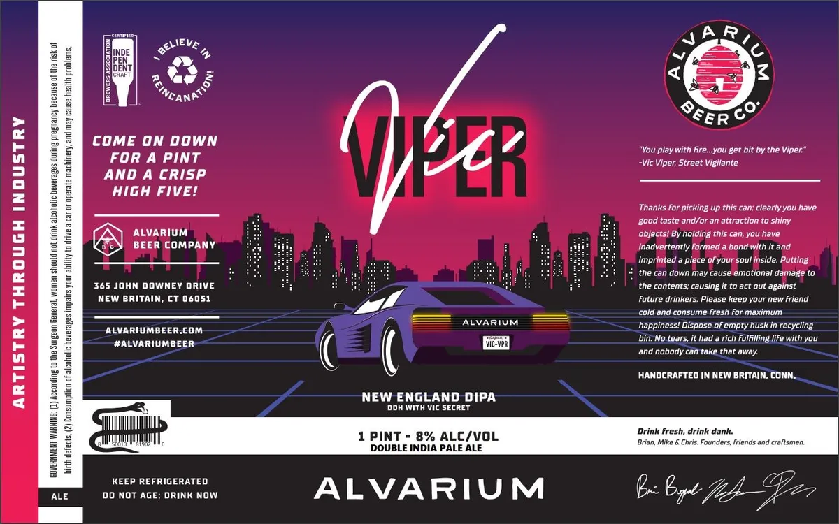 Vic Viper — full label as filed with TTB