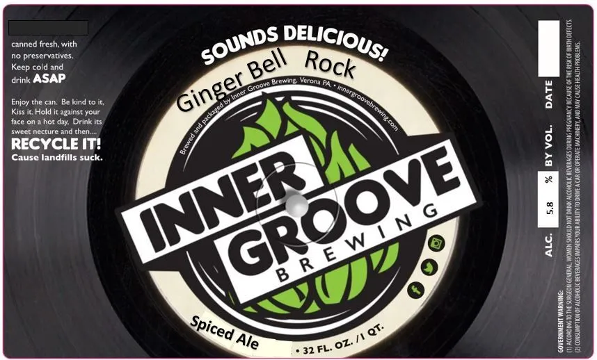 Ginger Bell Rock — full label as filed with TTB