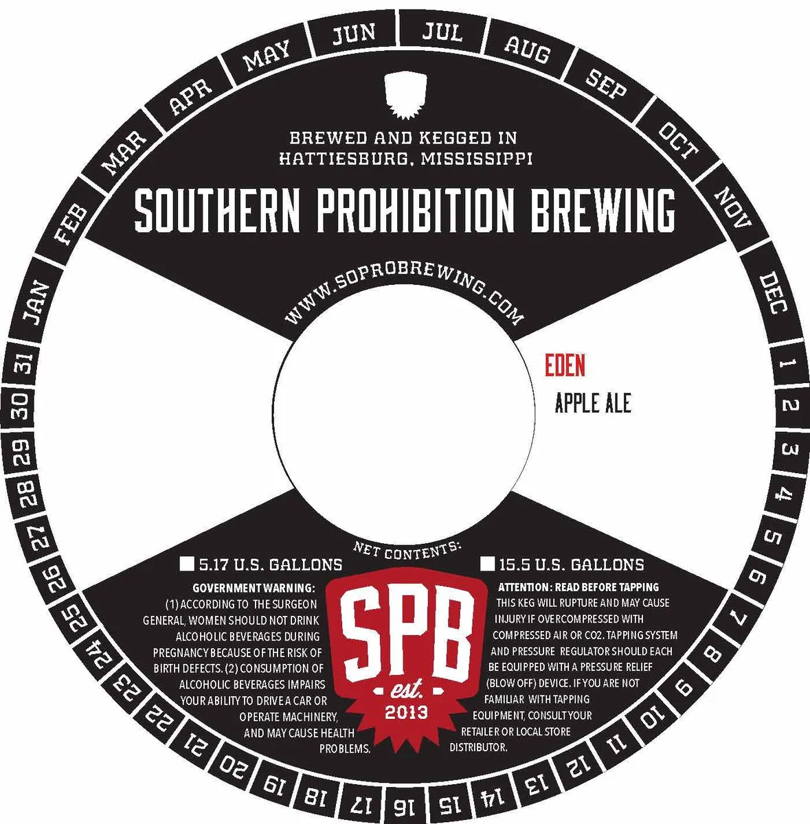 Eden Apple Ale — full label as filed with TTB