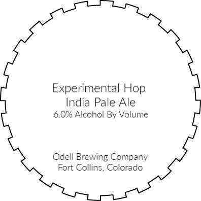 Experimental Hop India Pale Ale label