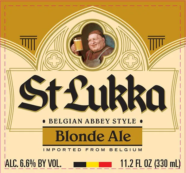 St Lukka Blonde Ale label art — ST LUKKA