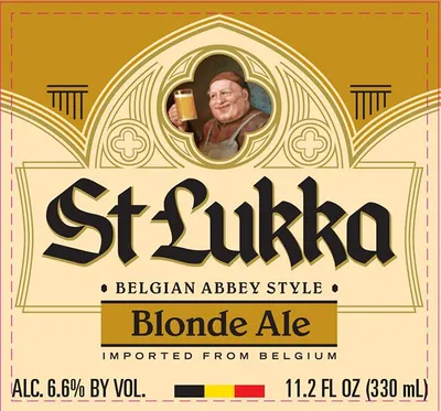 St Lukka Blonde Ale label