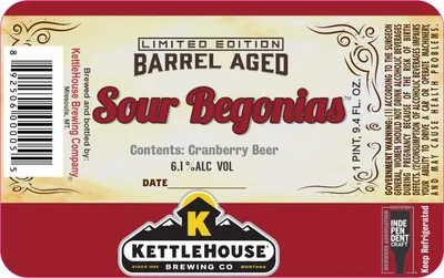 Sour Begonias label