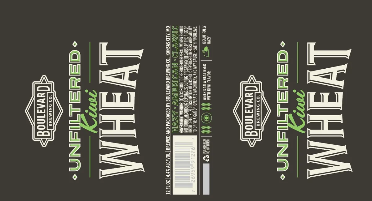 Unfiltered Kiwi Wheat — full label as filed with TTB
