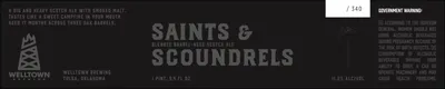 Saints & Scoundrels label