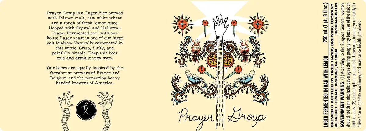 Prayer Group — full label as filed with TTB