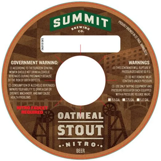 Oatmeal Stout Nitro — full label as filed with TTB