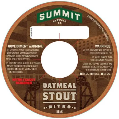 Oatmeal Stout Nitro label