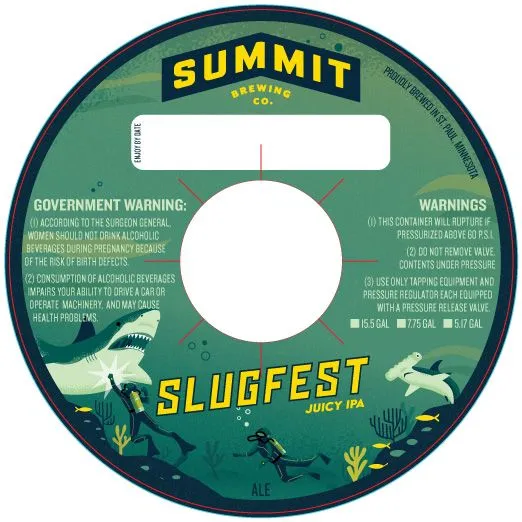 Slugfest Juicy IPA — full label as filed with TTB