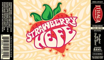 Strawberry Hefe label