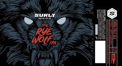 The Rye Wolf IPA label