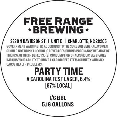 Party Time — full label as filed with TTB