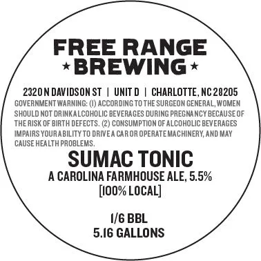 Sumac Tonic label