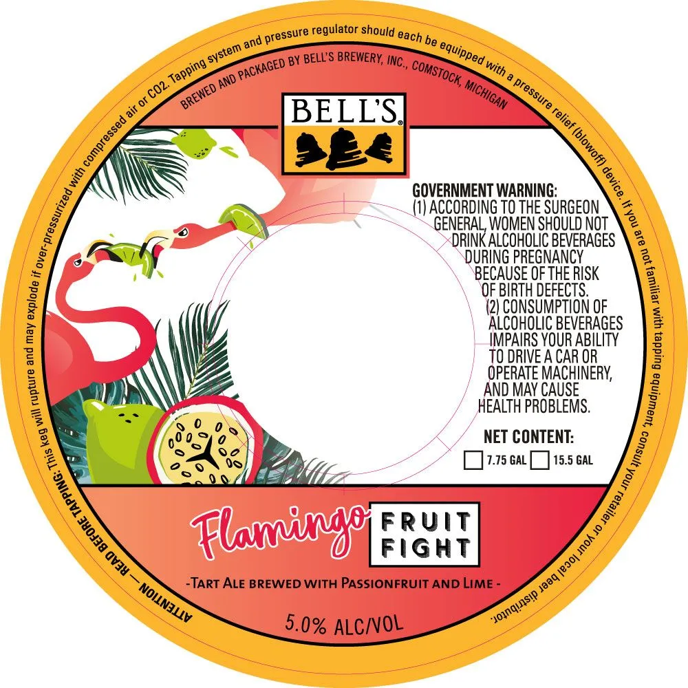 Flamingo Fruit Fight — full label as filed with TTB