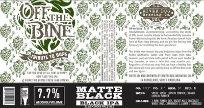 Matte Black Black IPA label