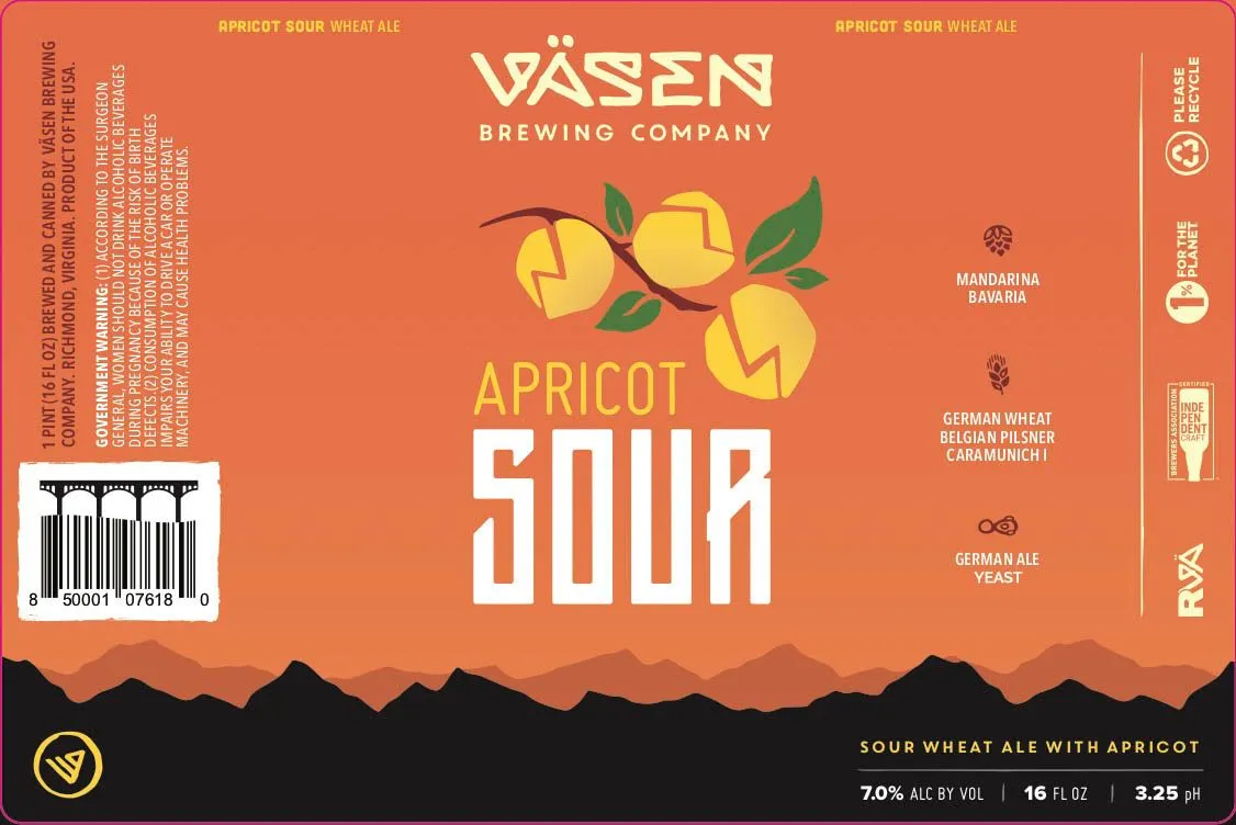Apricot Sour — full label as filed with TTB