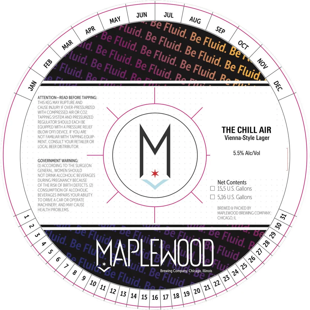 The Chill Air — full label as filed with TTB