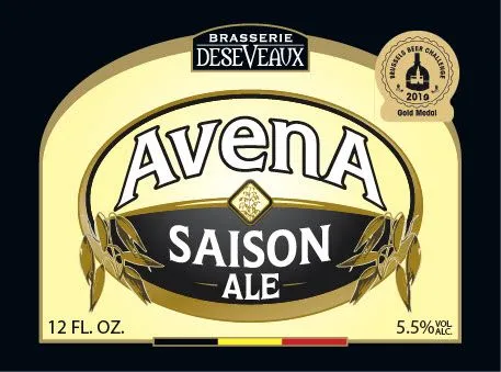Avena Saison Ale — full label as filed with TTB