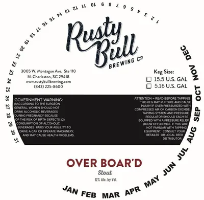 Over Boar'd label