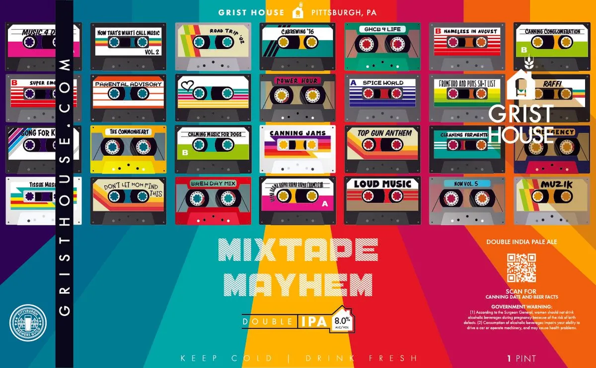Mixtape Mayhem Double India Pale Ale label