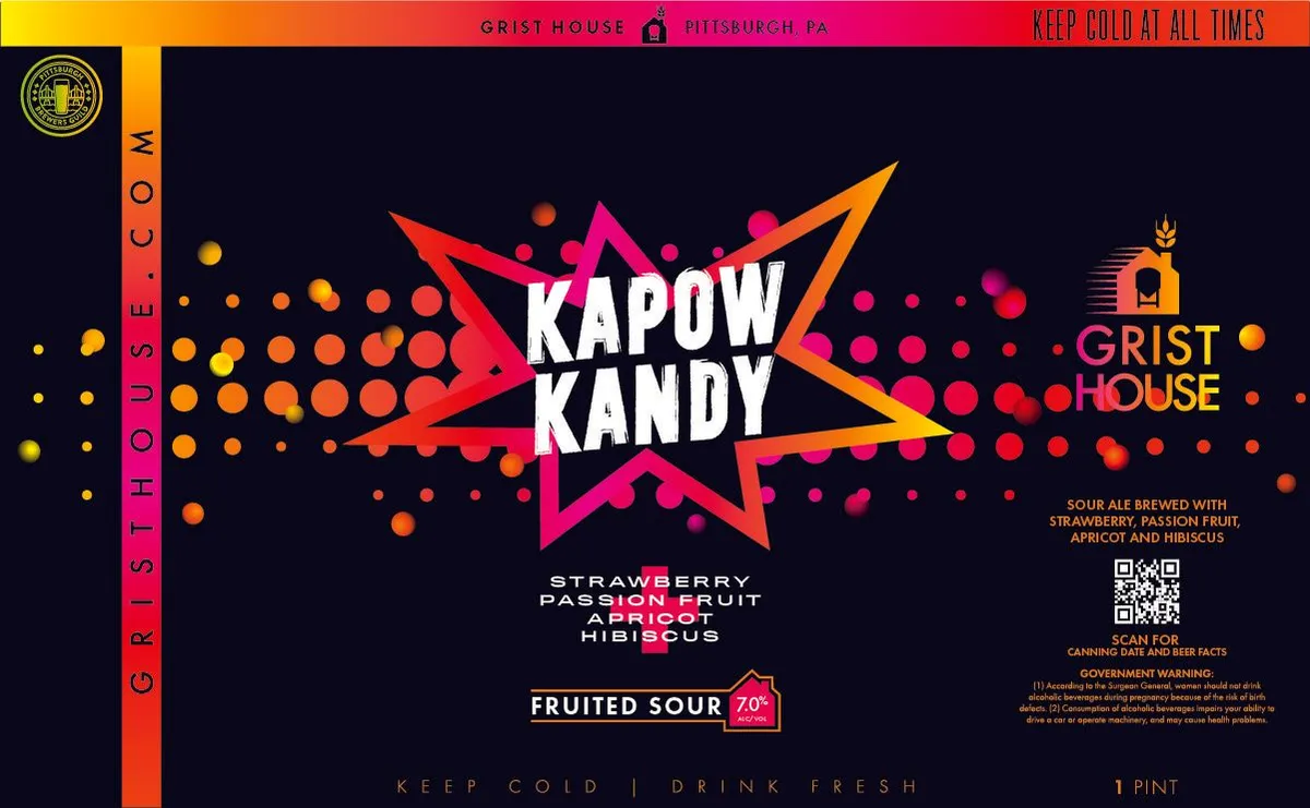 Kapow Kandy — full label as filed with TTB