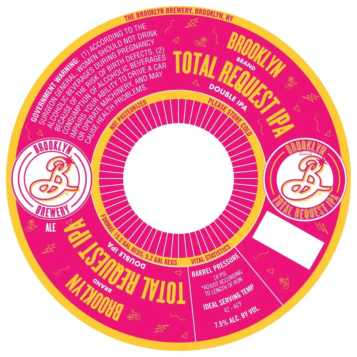 Total Request IPA — full label as filed with TTB