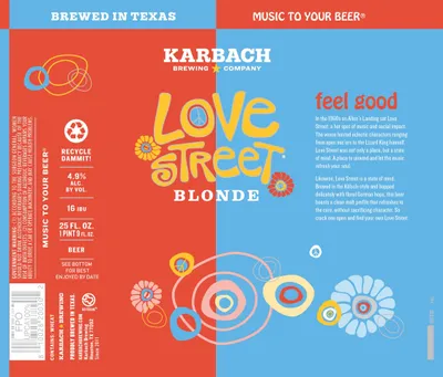 Love Street Blonde label