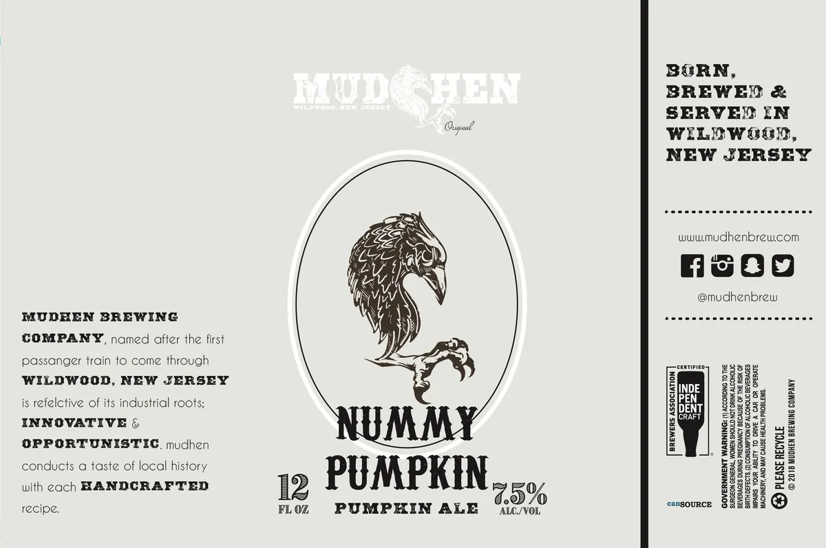 Nummy Pumpkin — full label as filed with TTB